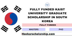 KAIST University Graduate Scholarships 2025 in South Korea (Fully Funded)