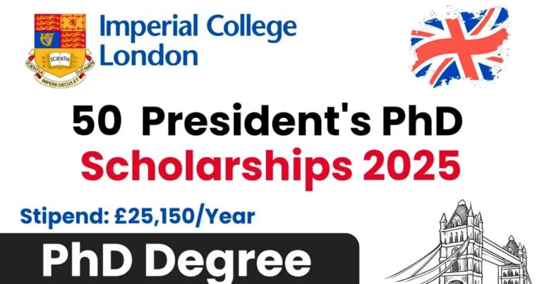 50 PHD Positions At Imperial College London 2025 (UK)