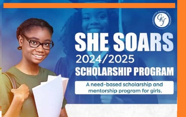 christopher kolade foundation she soars scholarship for Nigerians 2024/2025