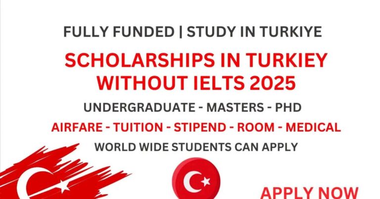 Scholarships in Turkey Without IELTS 2025 | Fully-Funded