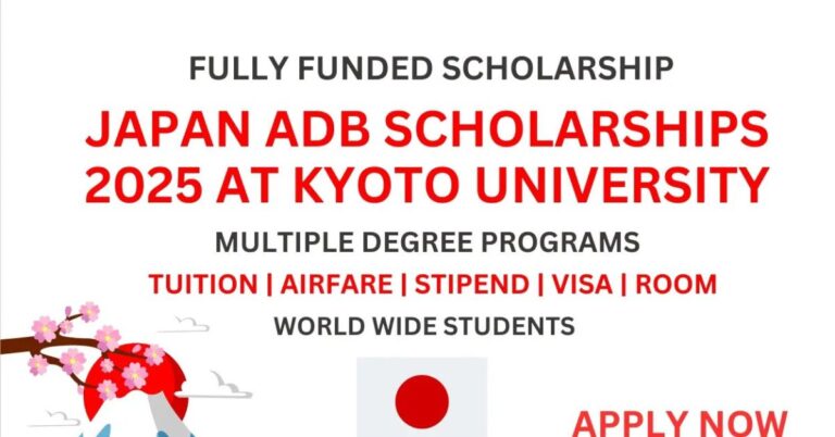 KYOTO University ADB Scholarship 2025 in Japan (Fully Funded)